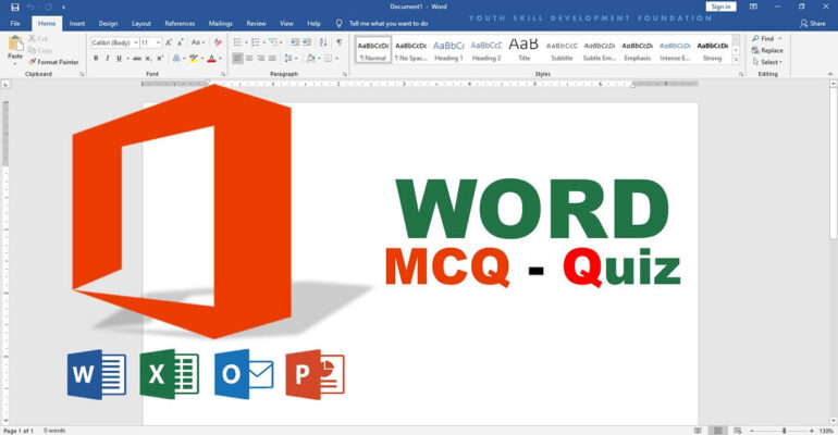Microsoft Word MCQ Test