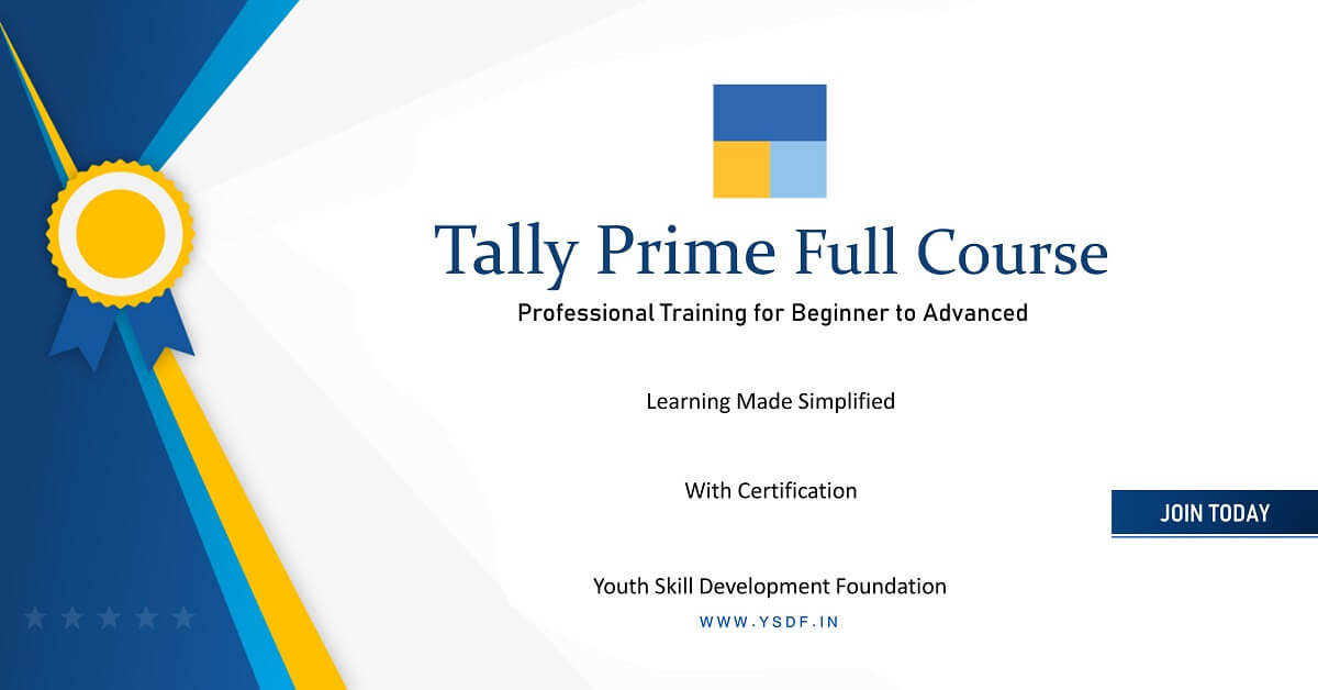 Tally Prime certification